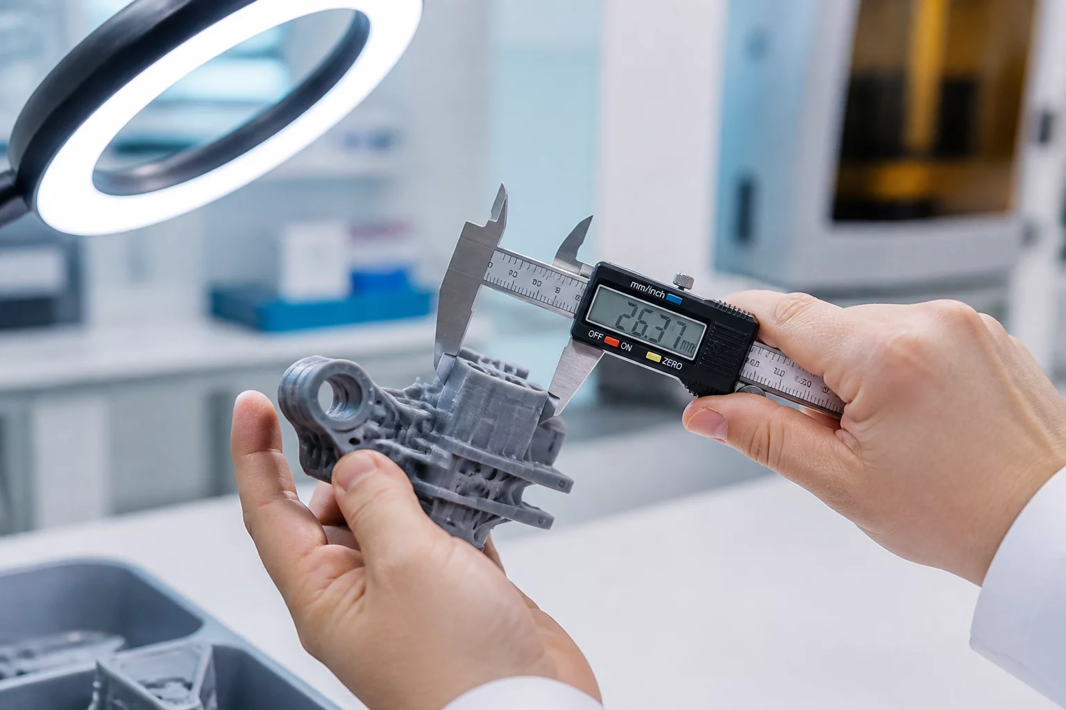 Resin part inspection process